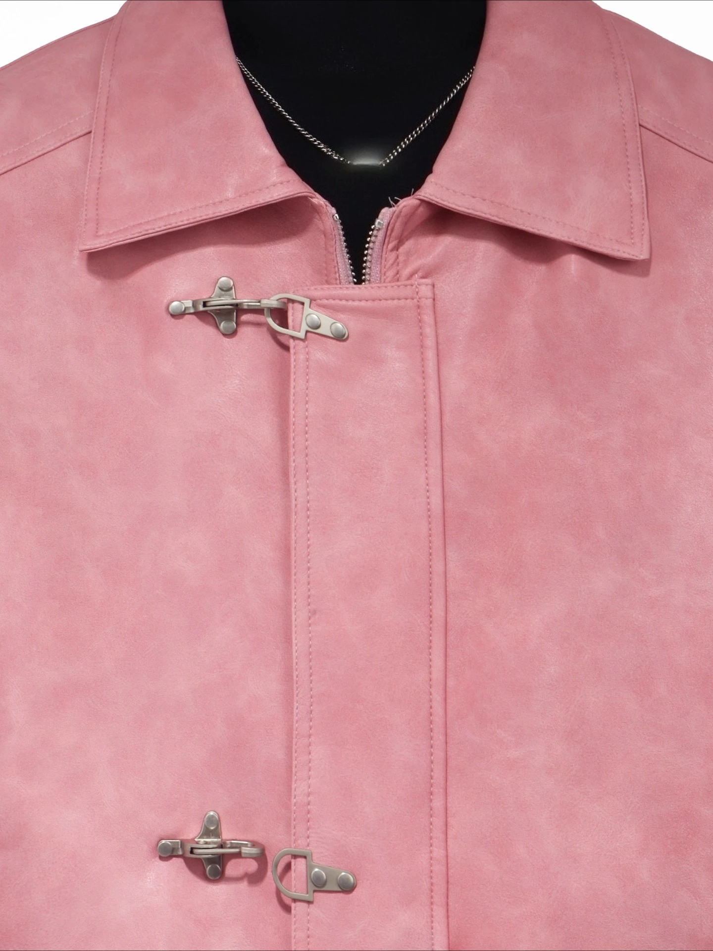 Мужчины Женщины 2025 Осень Новый Американский Стиль Ретро Куртки Самолет Пряжка Сплошной Цвет ПУ Искусственная Кожа Куртки Свободные Модные Пальто