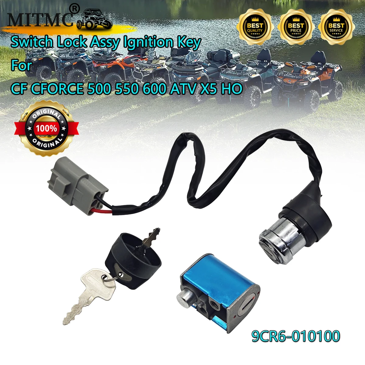 Original Switch Lock Assy Ignition Key For CF CFORCE 500 550 600 ATV X5 HO 9CR6-010100