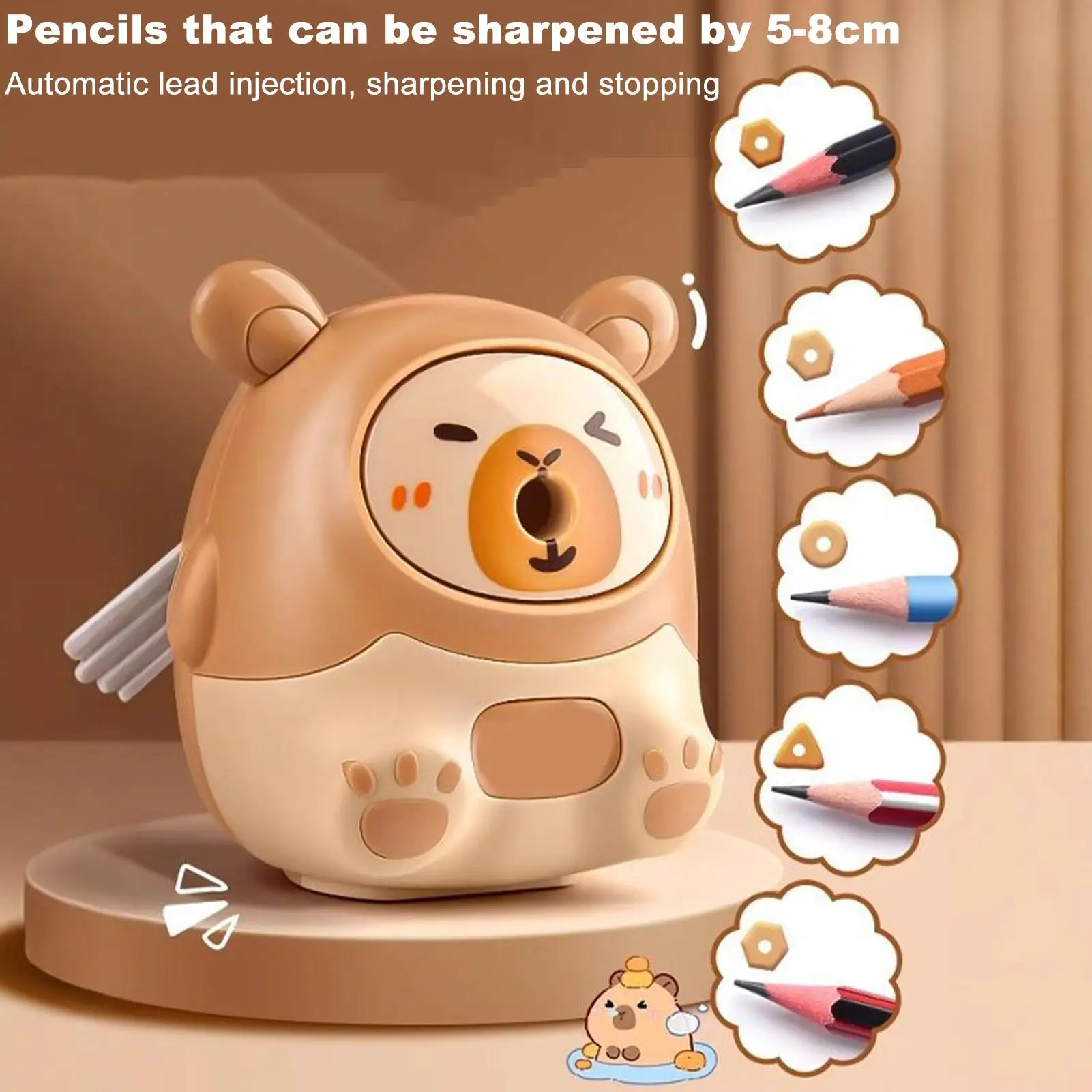 مجموعة أدوات مكتبية للفتيات والأطفال، مجموعة أدوات مكتبية على شكل حيوانات، مبراة أقلام رصاص كهربائية، أقلام رصاص للفصول الدراسية يجب أن تمتلكها للمدرسة