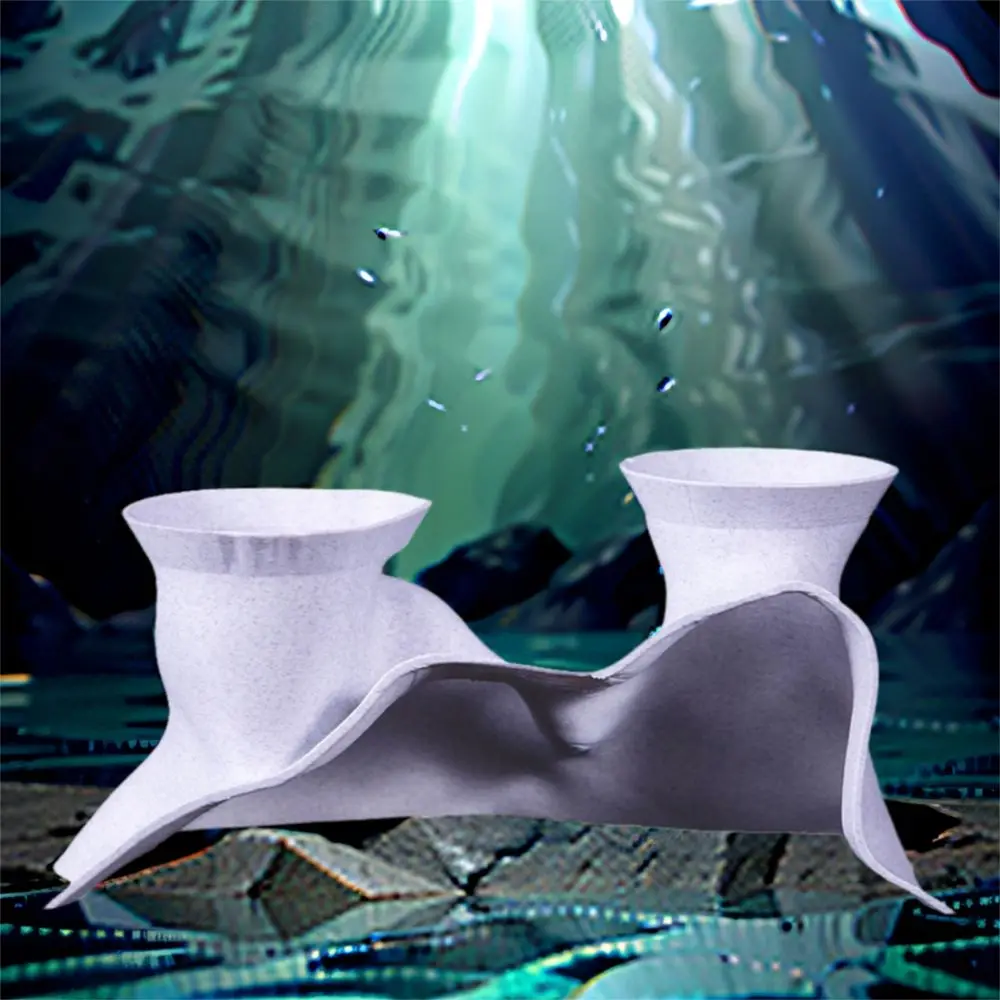 الإبداعية ثلاثية الأبعاد الطباعة نفق الأسماك المظهر الطبيعي البلاستيك حوض السمك كهف نفق نفق الأسماك المأوى تربية الأسماك