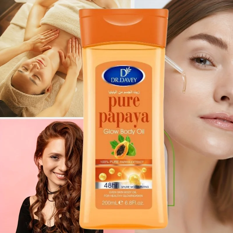 

200 мл Papaya Body Oil Эфирное масло для массажа тела Эфирное масло для ухода за кожей