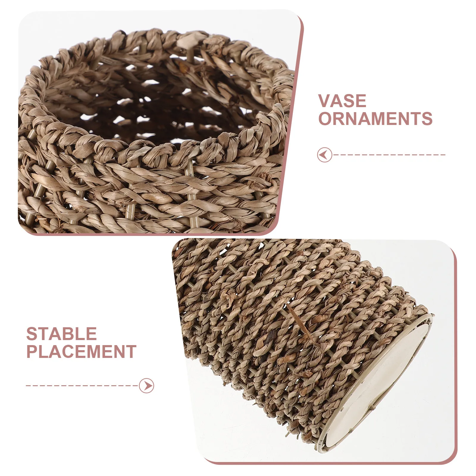 

Floor Vases Decorative Tall Rattan Woven Floral Arrangement Container for Dried Flowers Pampas Grass basket vase Boho Home Decor