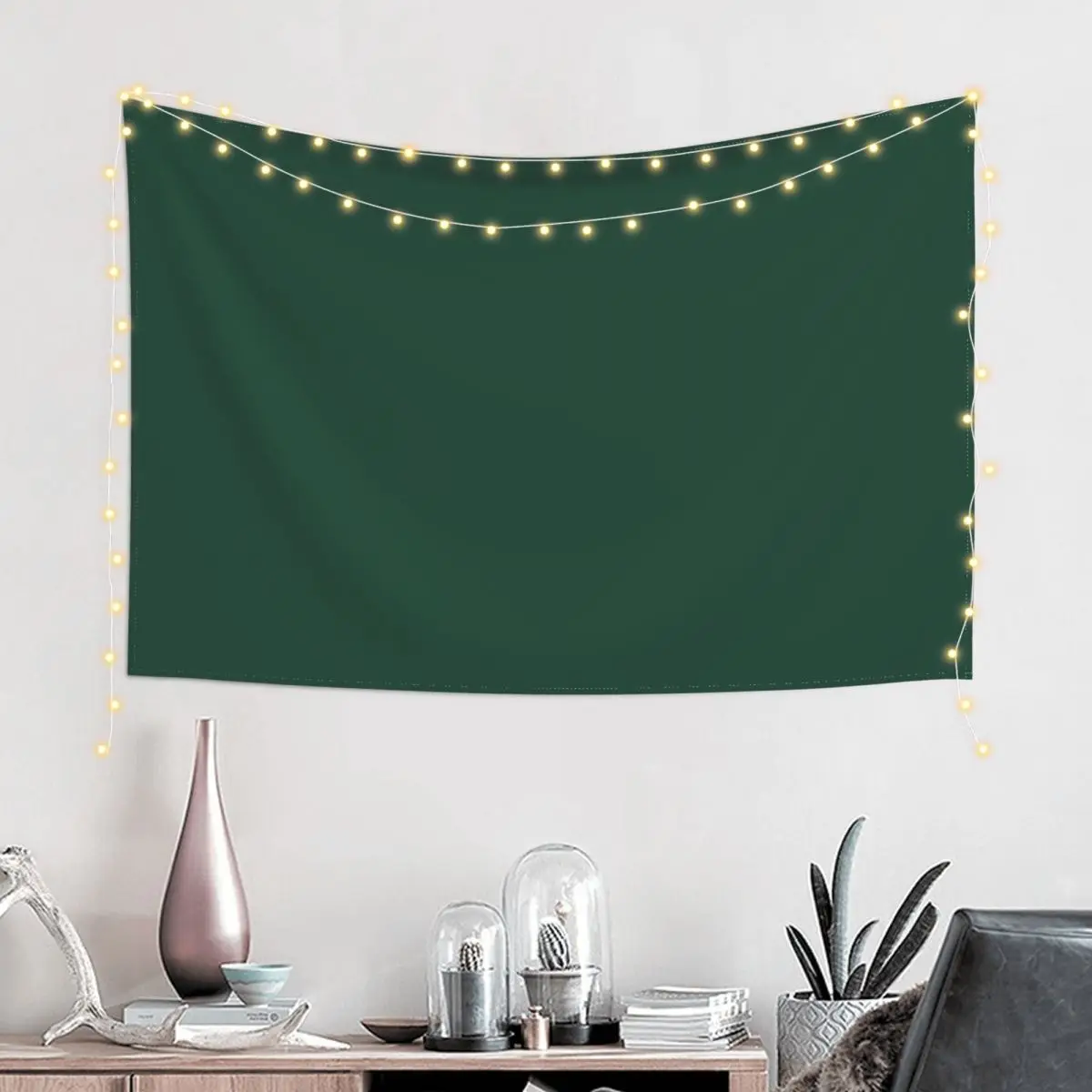 Dark Emerald Green - Lowest Price On Site - Accent Color Decor Tapestry Home Decor Aesthetic Wall Art Tapestry