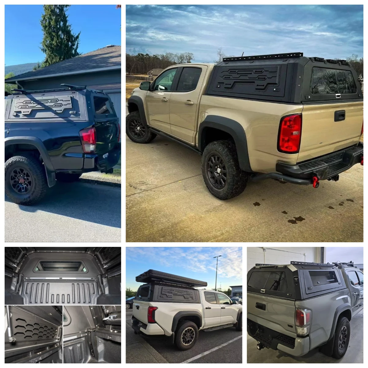 

2025 4th Gen 5ft 6ft Top Rated Manual Waterproof Locking Hard Topper Truck Smart Bed Cap Canopy For Tacoma