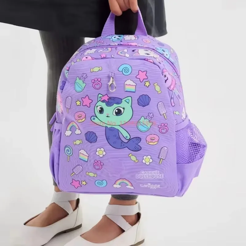 New Original Australia Smiggle Children Schoolbag Girl Gabby Shoulder Backpack Meal Bag Modeling Bags 14 Inch New Semester Gifts image 4