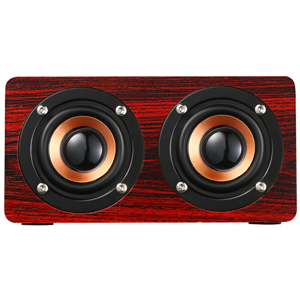 

Wooden Speaker Vintage Retro Hifi Stereo Wireless 10W Dual 52Mm Drivers 1500Mah Aux