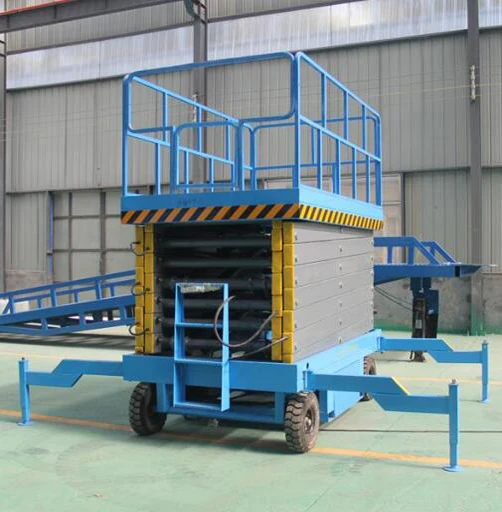 Multi-Purpose Hydraulic Scissor Lift Table Industrial Lifting Platform for Construction Telescoping Man Lift 500kg Electric