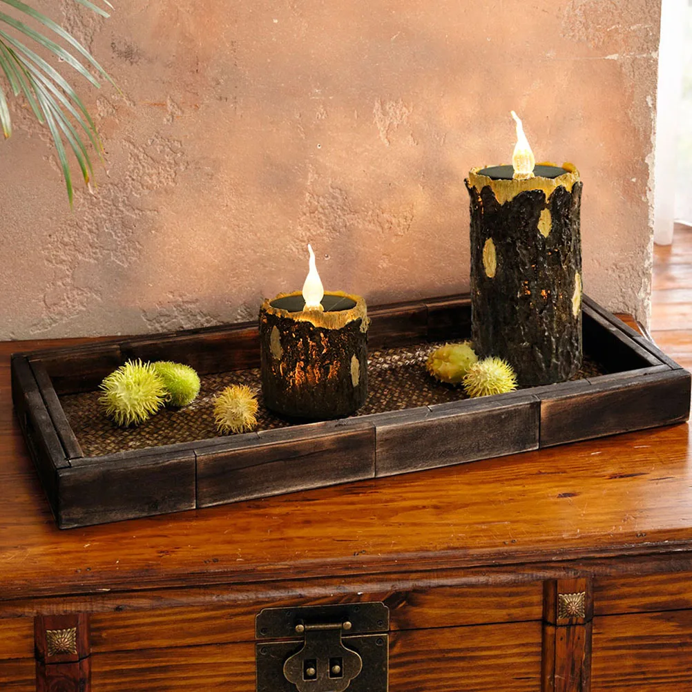 

Solar Stump Light Garden L Yard Lawn Outdoor Decorative Pathway Lights Solar Powered LED PP Material Waterproof Durable