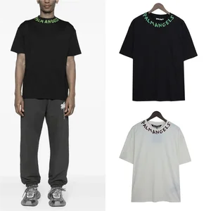 Short -sleeved t -shirt với lòng bàn tay, cổ áo tròn, lưng, vai lỏng lẻo, áo t -shirt màu cam giản dị, thời trang gradient thiên thần cọ, 2024 12 Quần áo màu cam bán hàng chính - №10