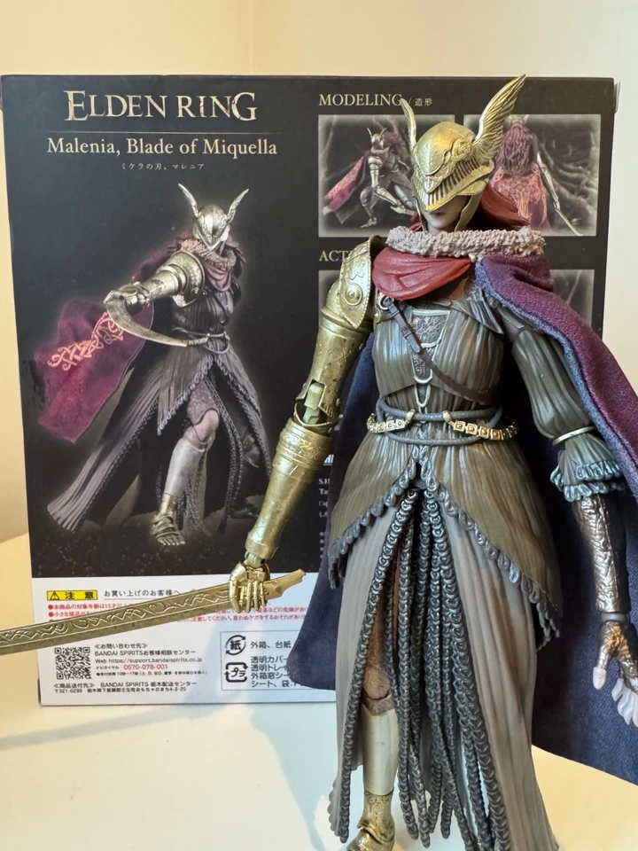 Em Estoque!] Elden Ring Malenia, a Deusa da Putrefação, Figura de