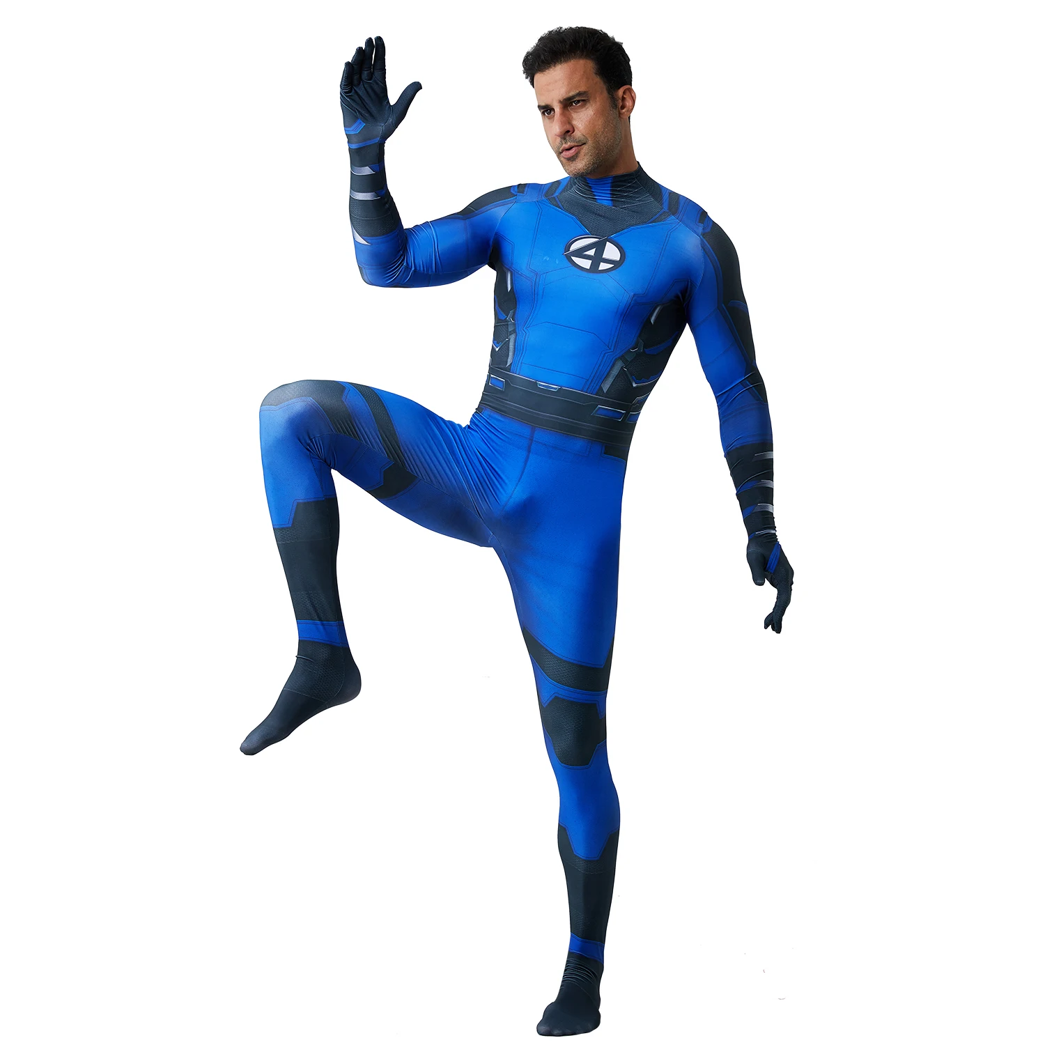 Adult Mister Fantastic Costume Deluxe Quality Superhero Costume Cosplay for Men Halloween Costume for Adult