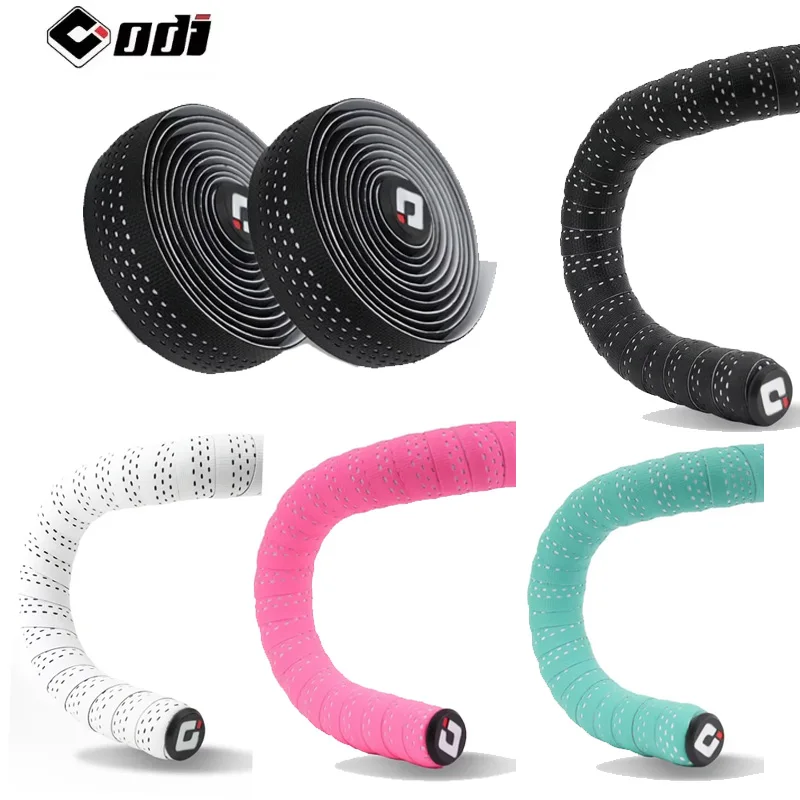 

ODI Breathable Road Bike Handlebar Tape Anti-Slip Wraps Riding Bicycle Handle Bar Belt Tape with Bar End Plugs Cycling Parts