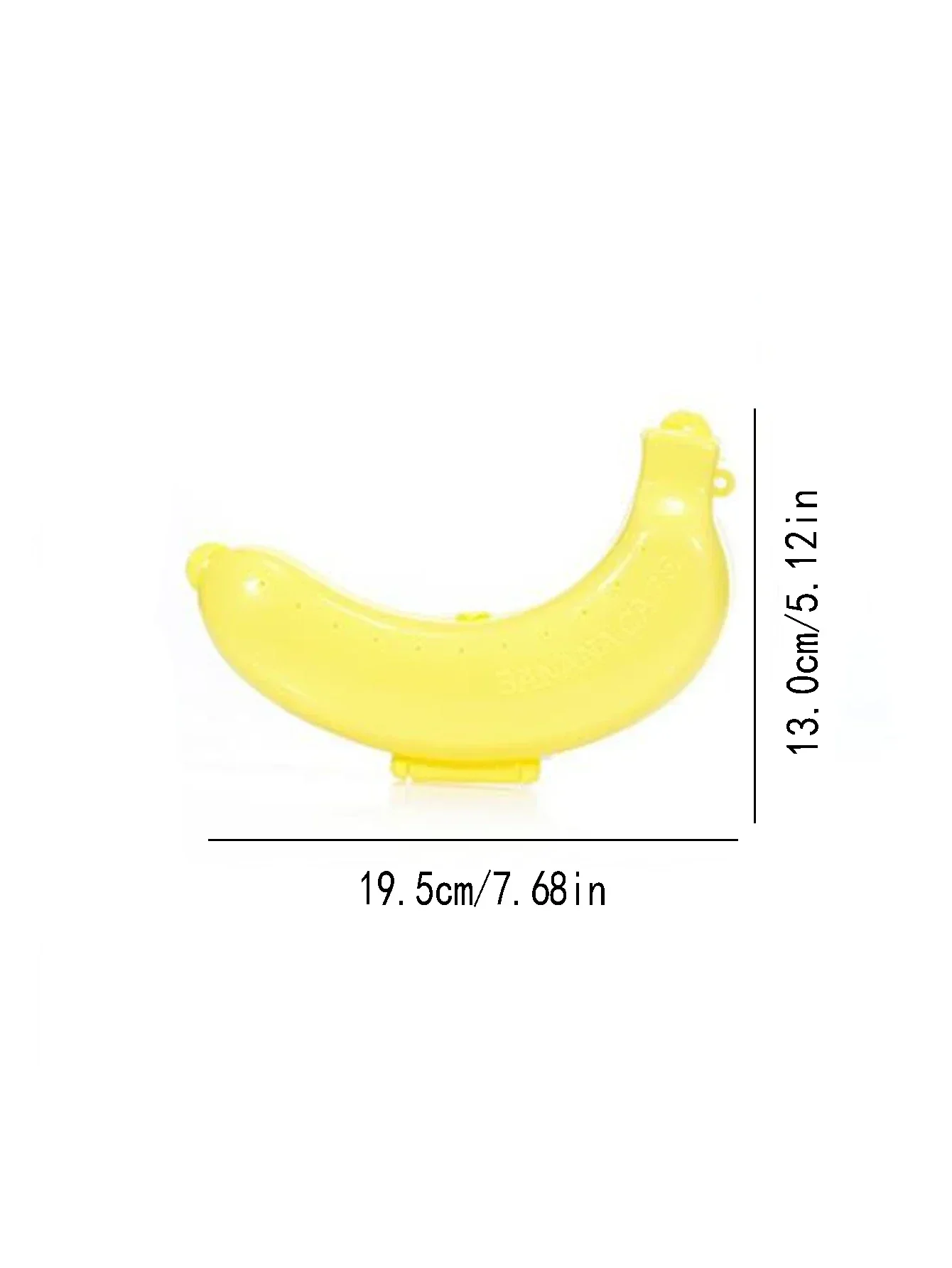 Drie kleuren reizen outdoor draagbare bananendoos fruit opbergdoos plastic banaan vorm banaan beschermhoes