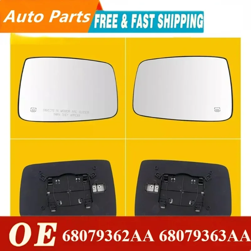 Left or right Exterior Mirror Glass Power Heated Passenger Driver Side Fit For Dodge Ram1500 2500 68079362AA 68079363AA