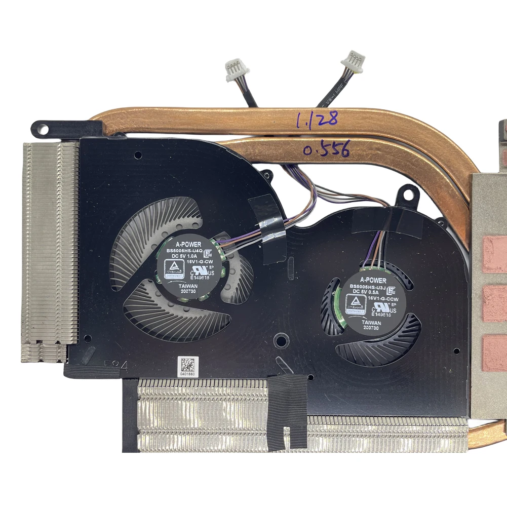 Imagem -02 - Ventilador com Dissipador para Msi Gs66 Stealth Cooling Fans E322500600a87y1k10001048