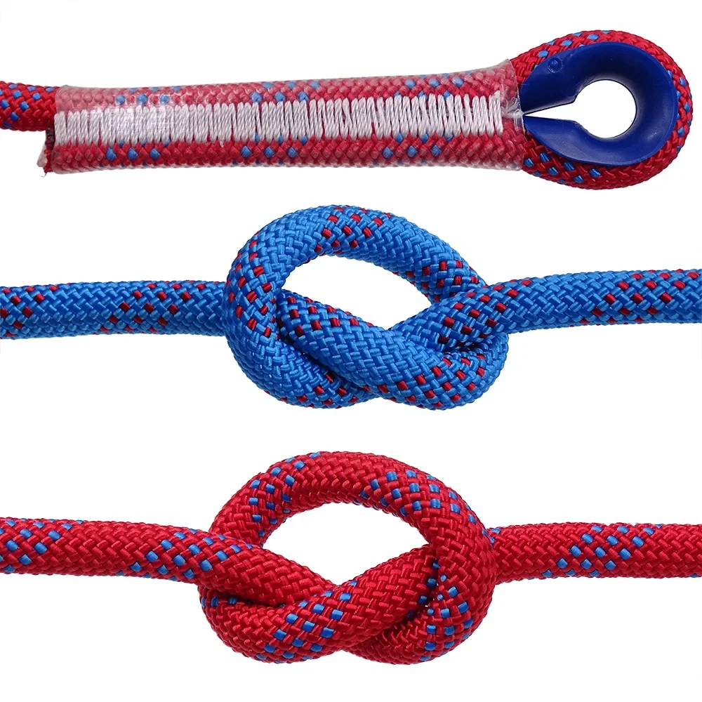 Verdickte 10mm Sicherheit Leben Seil Klettern Seil Statische Rock Bergsteigen Seil Outdoor Survival Feuer Flucht Auto Rettung – Detail 5