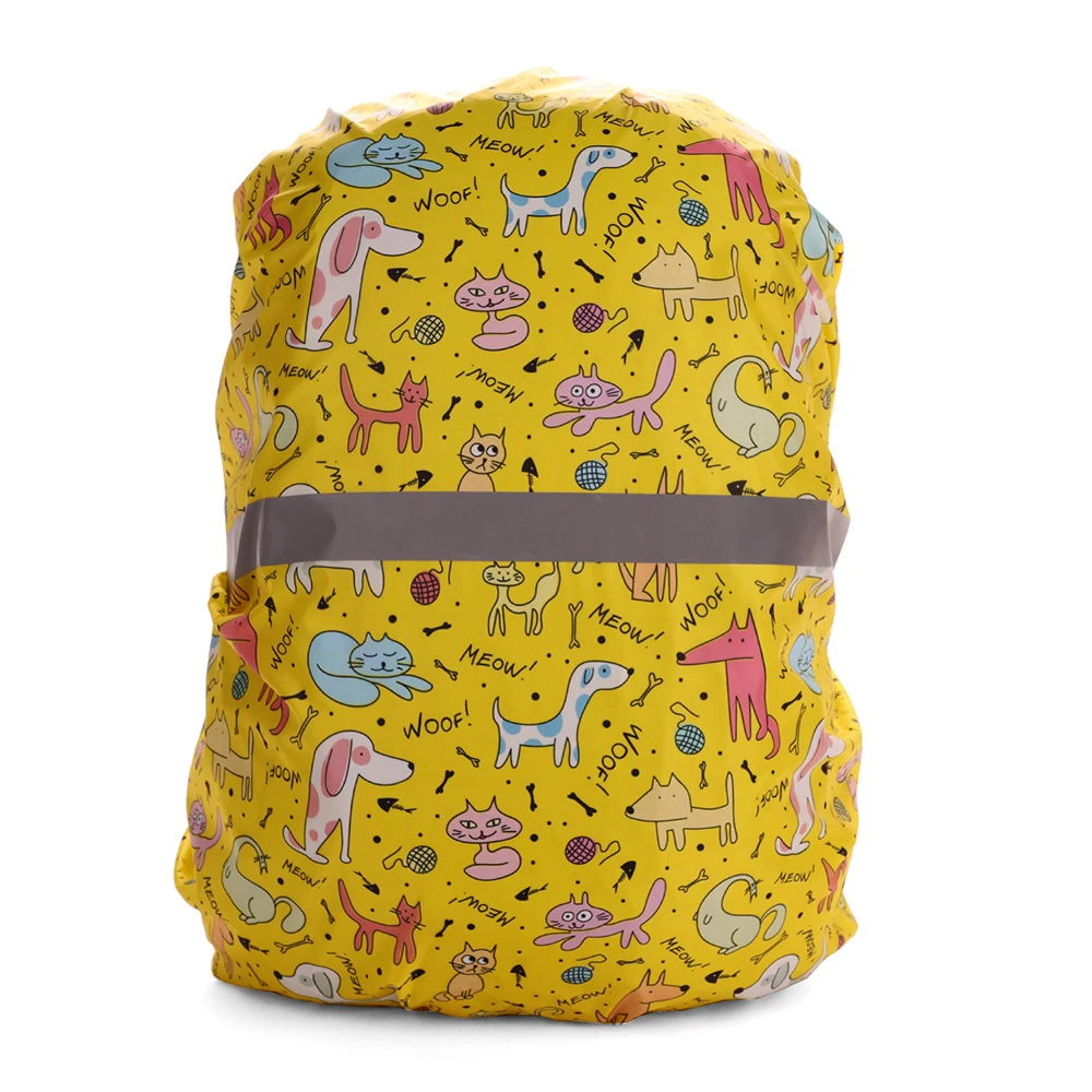 10L-50L Cute Waterproof School Bag Cover Protector Backpack Reflective Rain Covers Impermeable Case for Female Kid Backpacks