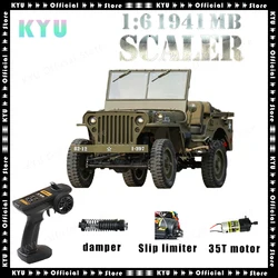 KYU Fms1:6 Climbers Climb Off-road Four-wheel Drive Electric Model Toy Cars Like Real Willis Super Remote Control Cars