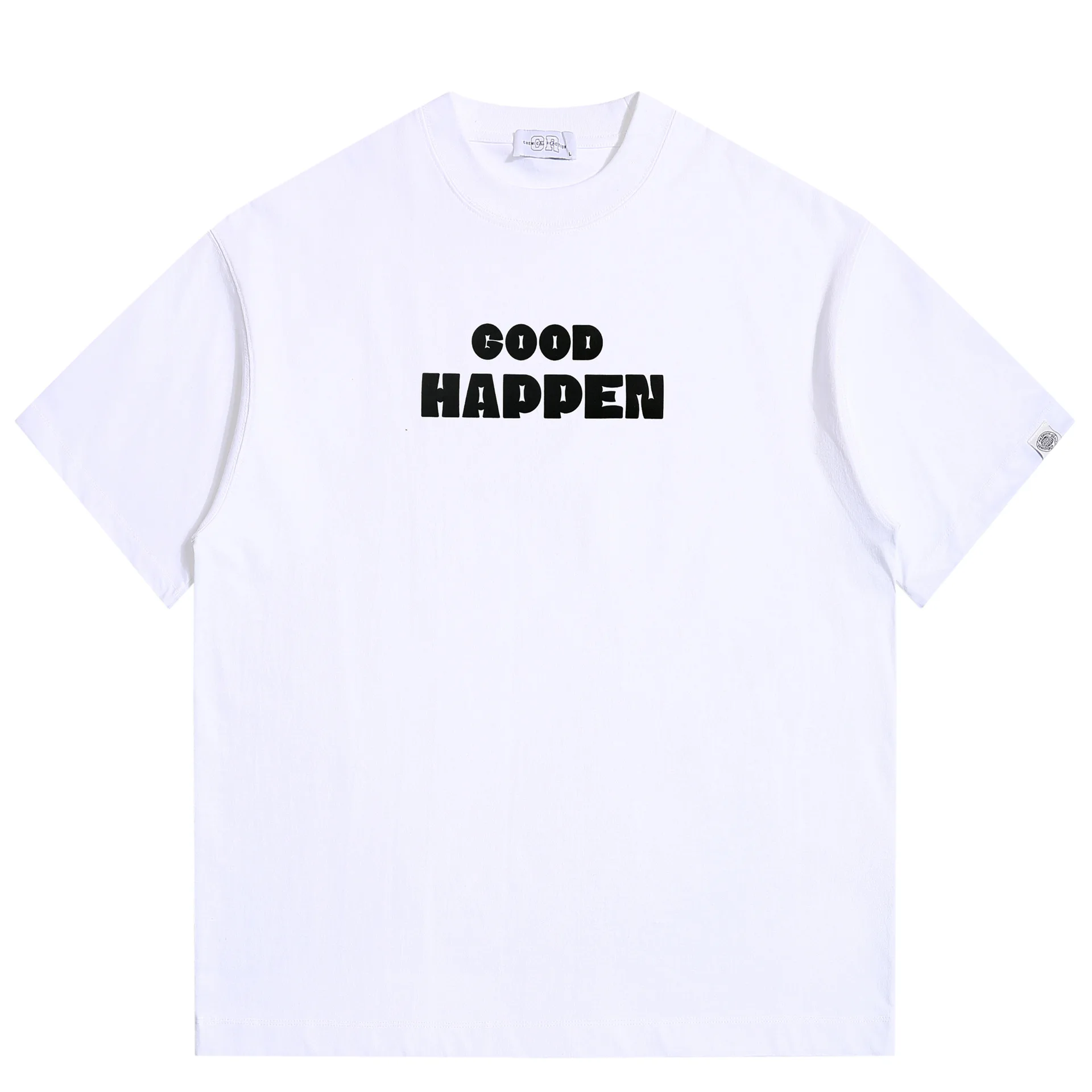 320G Heavyweight American Letter Foam Printed Short Sleeved T-shirt