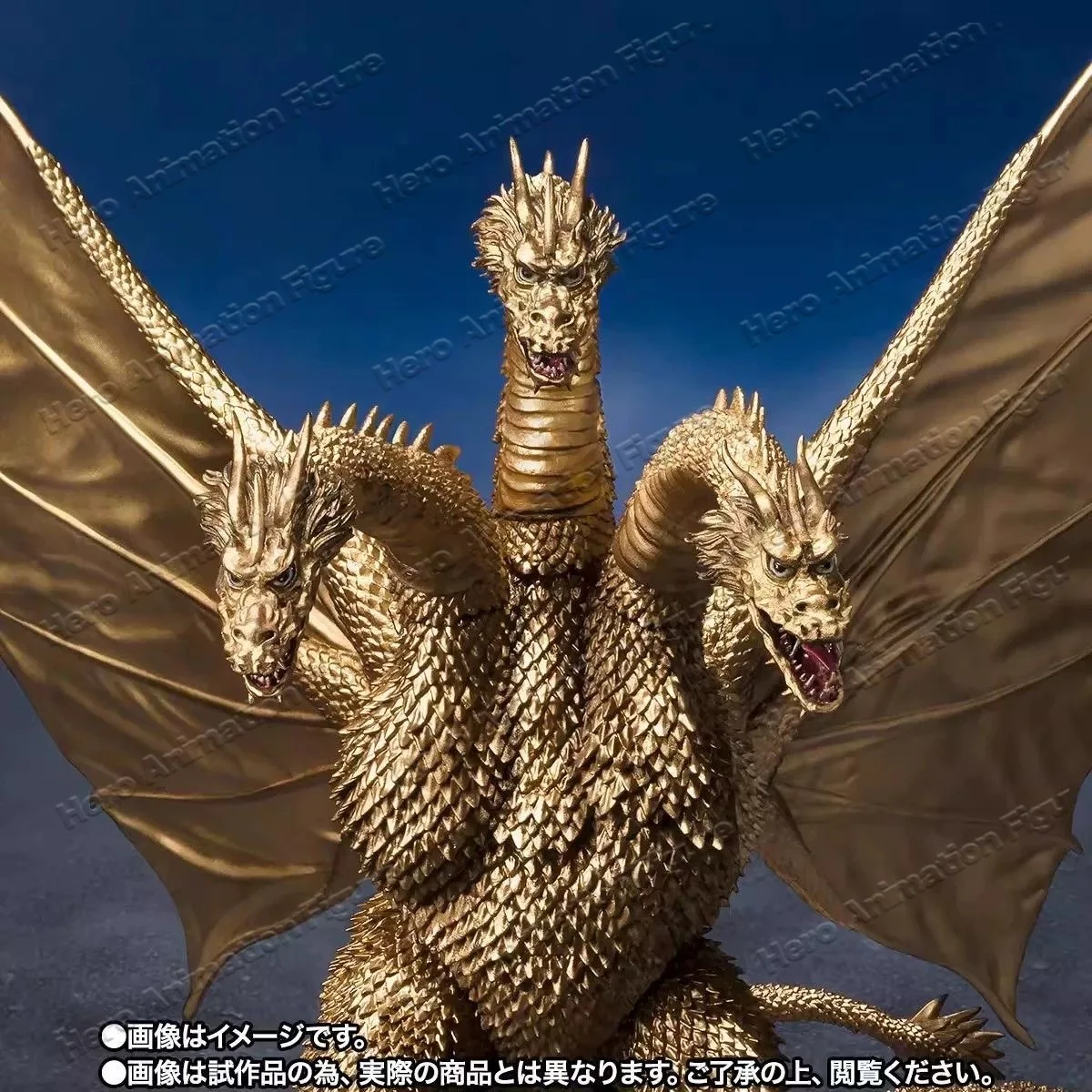 In stock Bandai Godzilla On Monster Island S.H.MonsterArts King Ghidorah (1972) Sculptor: Yuji Sakai Figures Model Toy Gift