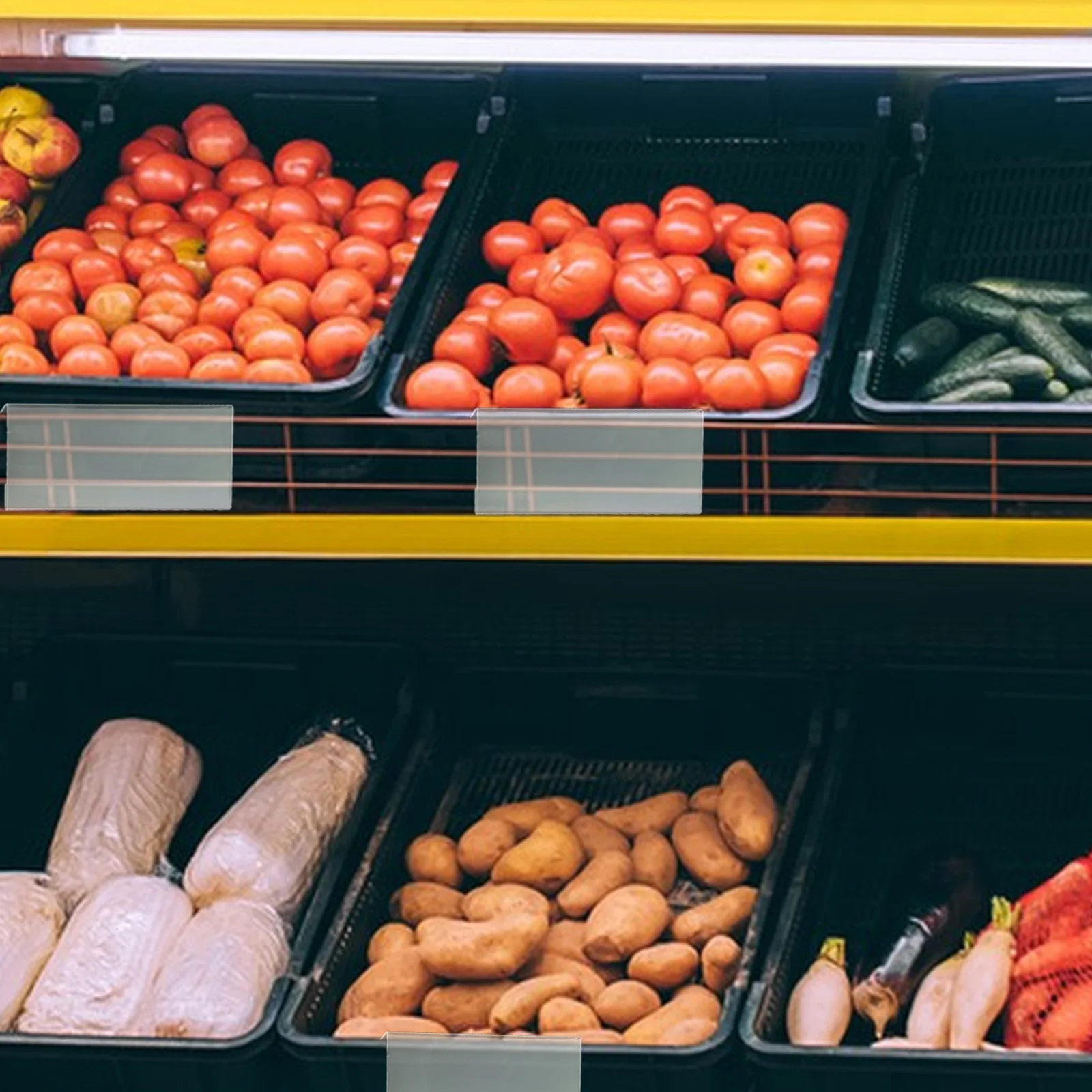 

30 шт., акриловые держатели ценников, прозрачные пластиковые зажимы для этикеток премиум-класса для розничных магазинов супермаркетов, полка для демонстрации цен