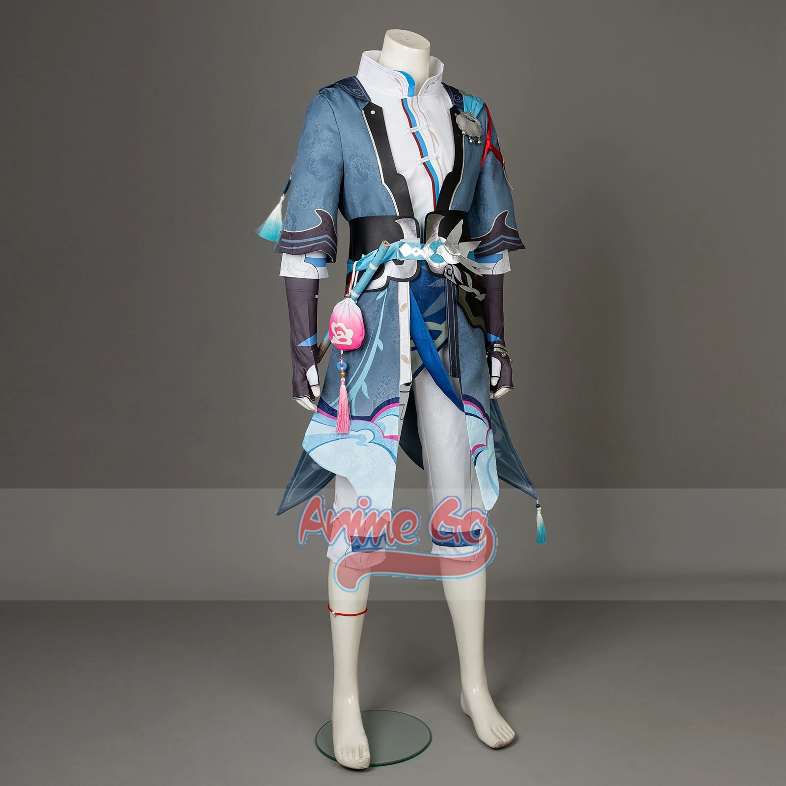 Yanqing Cosplay Costume Honkai Star Rail Yan Qing Men Uniform Halloween Outfits Men C07876E-B