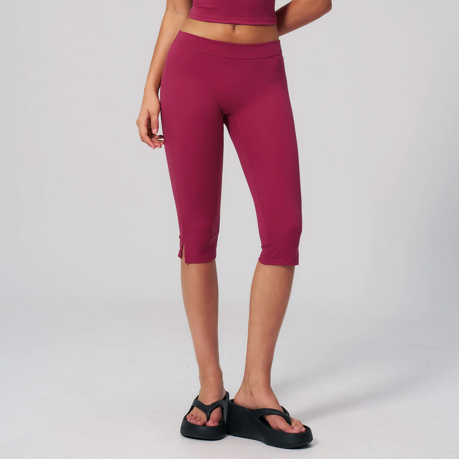 High Women Waist Yoga Capri Pants Leggings Fitness Running Bike Yoga Pants High Waist Breathable Workout Tights Athletic Wear