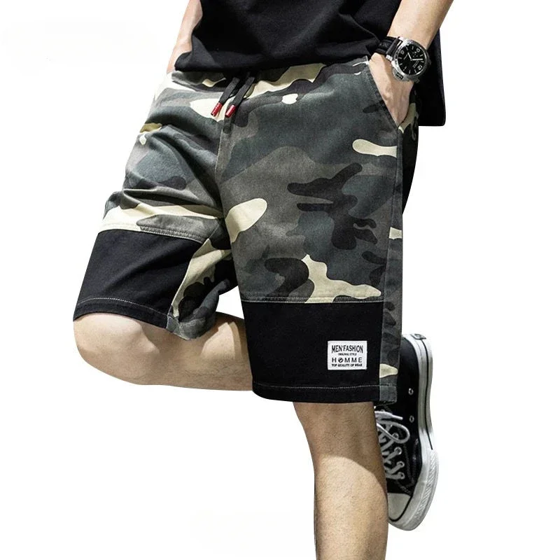 Short Pants For Men Camouflage Oversize Striped Big Size Camo Mens Cargo Shorts Beautiful Vintage Harajuku Loose Summer