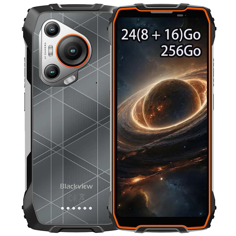 BLACKVIEW BL7000 5G robuuste AI-smartphone [geen EU-stekker] Android 15 24 (8 + 16) GB 256 GB 6,78 '' 120 Hz 7500 mAh 33 W NFC mobiele telefoon