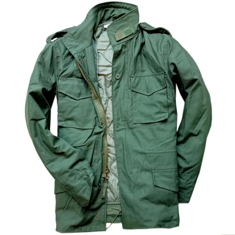 US Military M65 Field Tactical Jacket Windbreaker Men's Autumn Winter Windproof Warm Coat Detachable Cotton Liner Army Outerwear