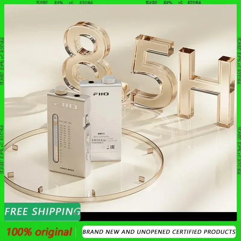 

FIIO RR11 Portable Stereo Radio FM Headphone Amplifier Analog PVR Tuning with Bass 3D Sound Effects Si4831 Chip Custom Gift