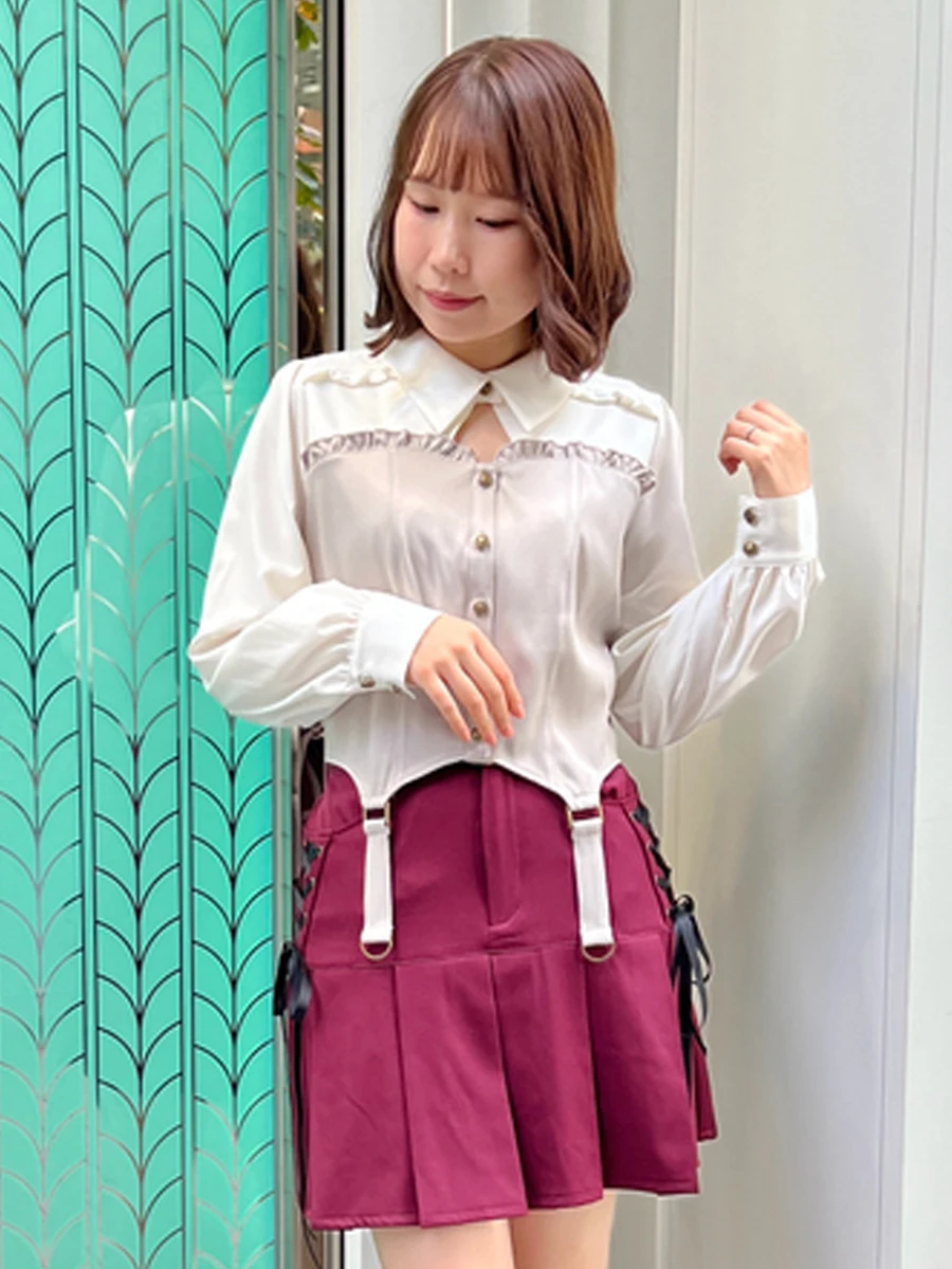 

Женская блузка Ele Long Sve с декоративной кружевной отделкой, французский стиль, прямой крой, короткий воротник, короткая длина, модель CI9X69P