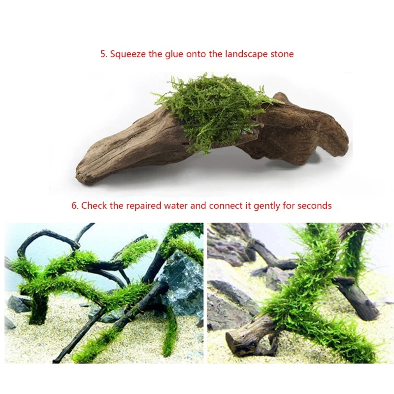 25pcs Aquarium for Landscaping Plants- Grass Adhesive Coral Instant-Glue Fish Tanks Accessories New