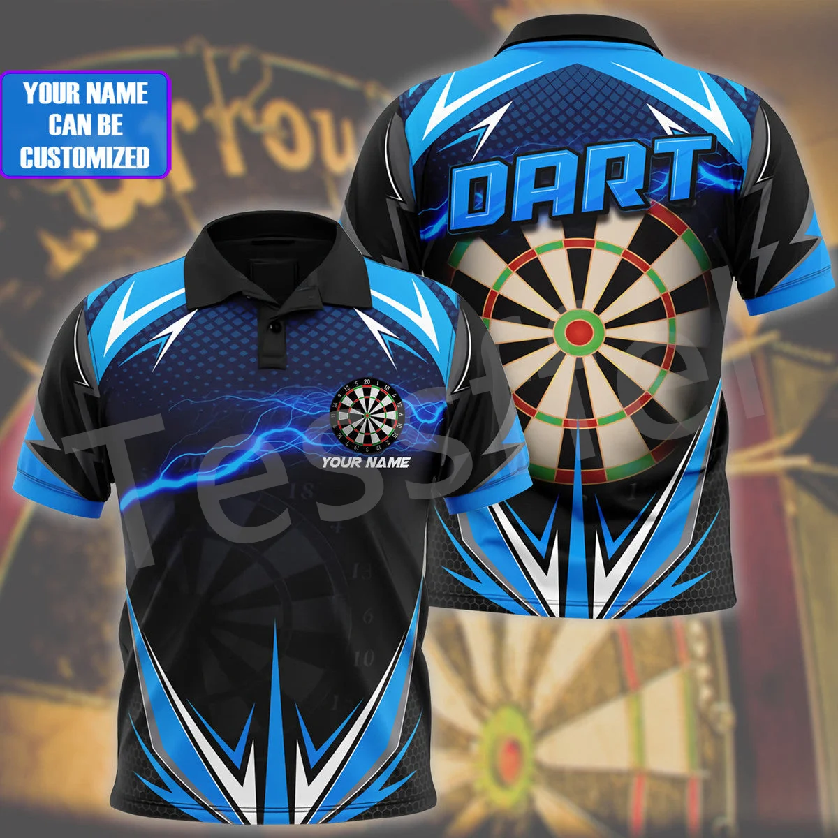 Tessffel NewFashion Sports Darts Beer Club Games 3DPrint Summer Polo Shirts Streetwear Short Sleeves T-Shirts Casual Clothing A2