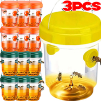 1/3Pcs Garden Hanging Wasp Traps Fruit Fly Catcher Box Reusable Transparent Outdoor Insect Bee Killer Pest Control Tools Home