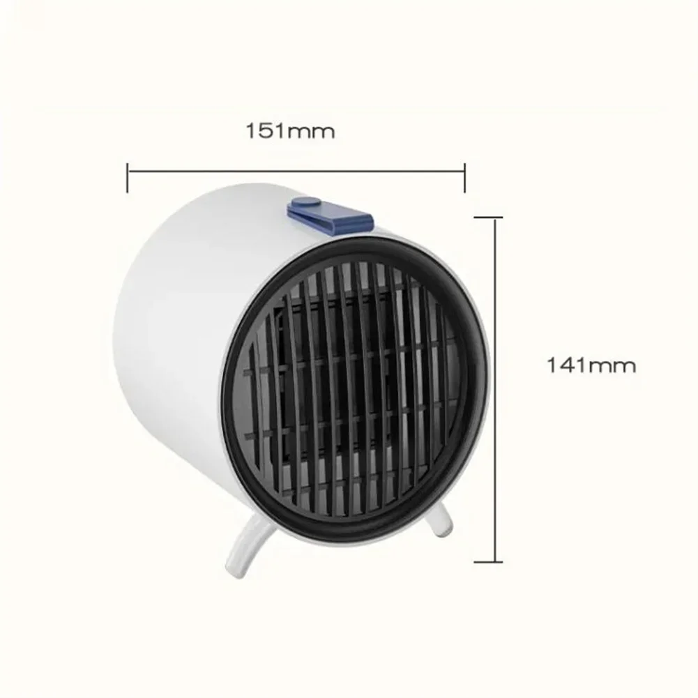 Quiet Space Heater Personal Space Warmer Workspace Comfort Overheat Protection PTC Heating Technology Compact Design