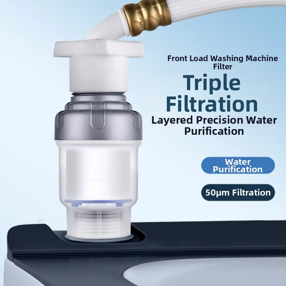 1/2Pcs Household Water Pre-Filter For Washing Machine Water Heater 3/4 Inch Connection Scale Remover With Multi-Stage-Filtration