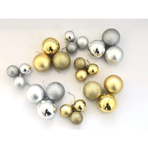 Happyland Christmas Gold Silver Cici Balls 24 Piece Set