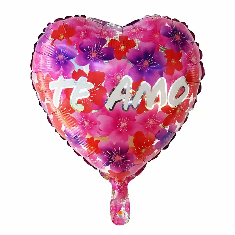 18inch Te Amo Te Quiero Mucho Happy Valentine's Day I Love You Aluminum Balloon Confession, Proposal, Wedding Party Decoration