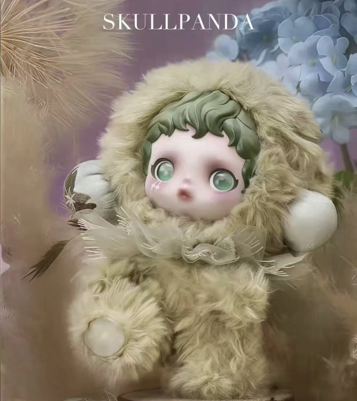 البوب مارت SKULLPANDA ضوء النسيج حديقة الفينيل أفخم الديكور SP V2 الشتاء ميلودي صندوق أعمى جميل عيد الميلاد هدية عيد ميلاد