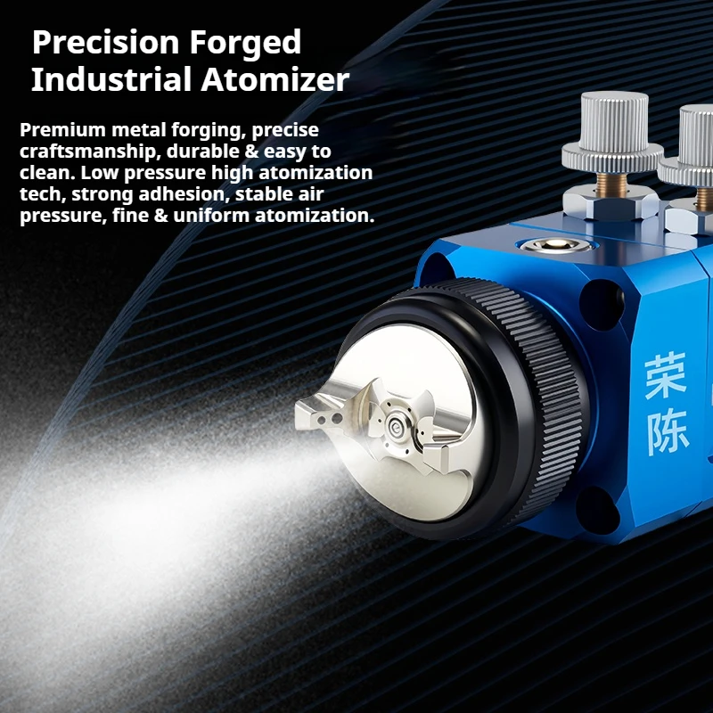 LH-470 Low Pressure Automatic Spray Gun Stainless Steel Robot Arm Spray Gun for Assembly Line Water-Based Paint Car Furniture