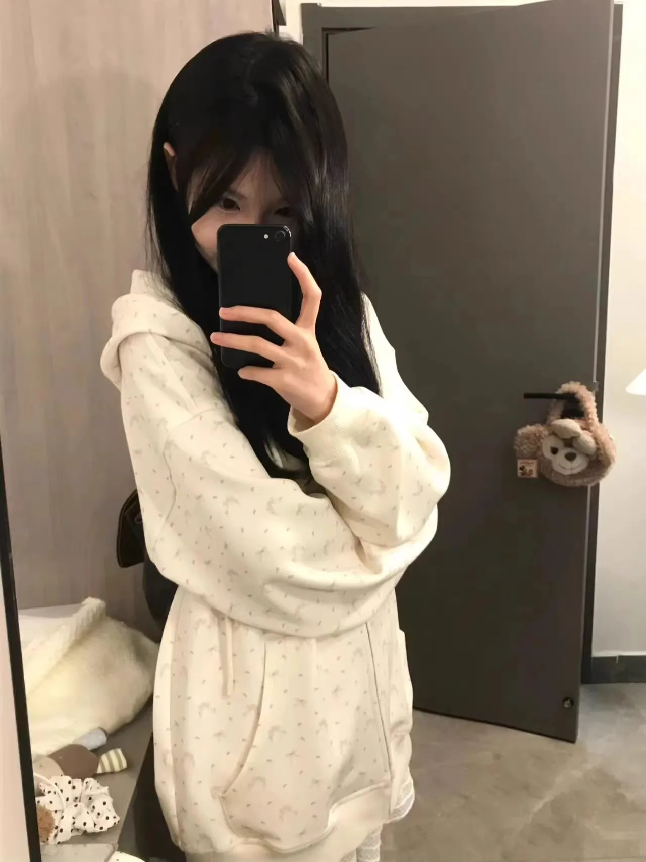 

Свободная женская толстовка с цветочным принтом больших размеров, абрикосовая, тонкая, на молнии, с длинными рукавами, на зиму