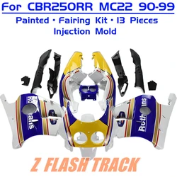 For Honda CBR250RR CBR 250RR CBR250 RR MC22 1990 1991 - 1999 Cowl Set Body Full Fairing Kit Bodywork Injection Yellow Blue White