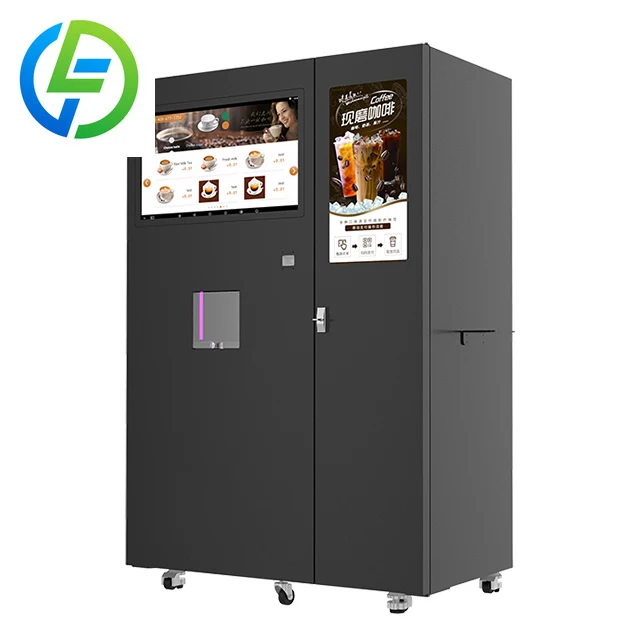 Commercial Coffee Vending Machine with Inner Ice Maker Model for Home Business Generates Income Tap/Water Pump New Idea