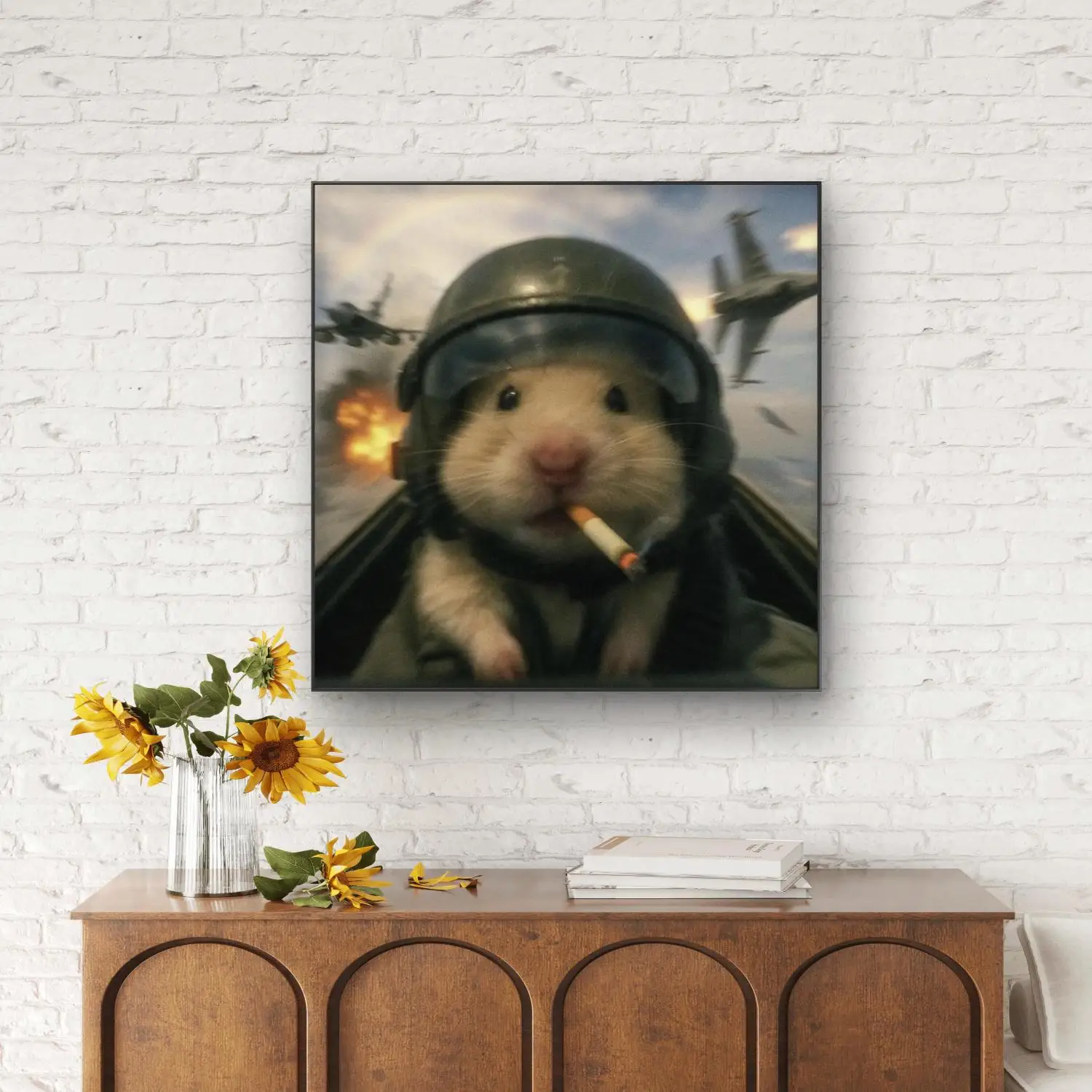 New AB Diamond Painting Kit Fun Hamster Adventure Pilot Soldier Racing Hamster 5D Cross-stitch Beginners Home Decor Gift