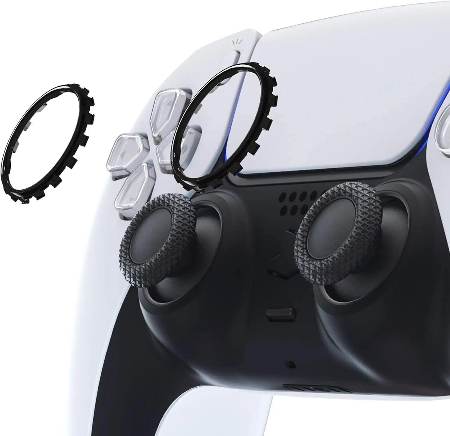 Replacement Accessories for PS5 Controller, Custom Accent Rings for PS5 Controller - Controller NOT Included