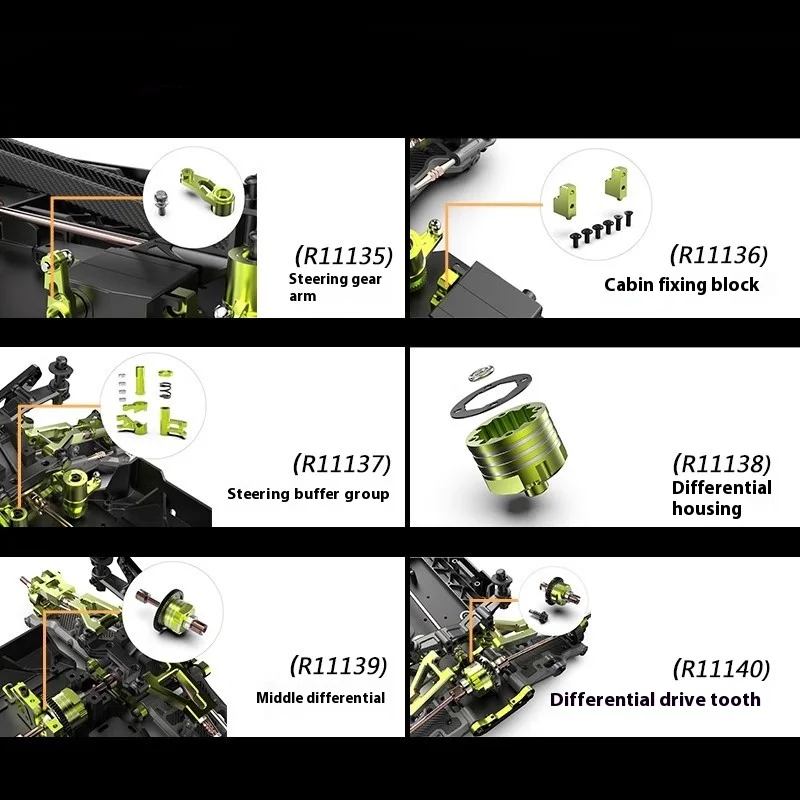 Relalo XTS F10 trolley metal upgrade steering gear arm steering gear seat steering gear differential gearbox.