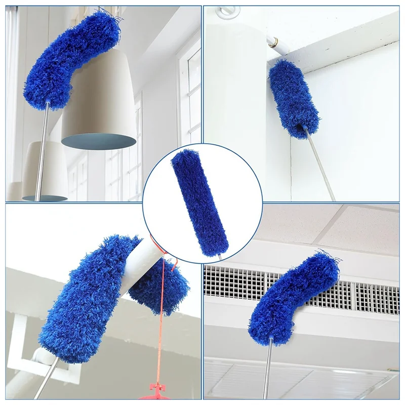 

AT21-Microfiber Cobweb Duster With Extension Pole For Ceiling Fan Bendable Feathers Duster
