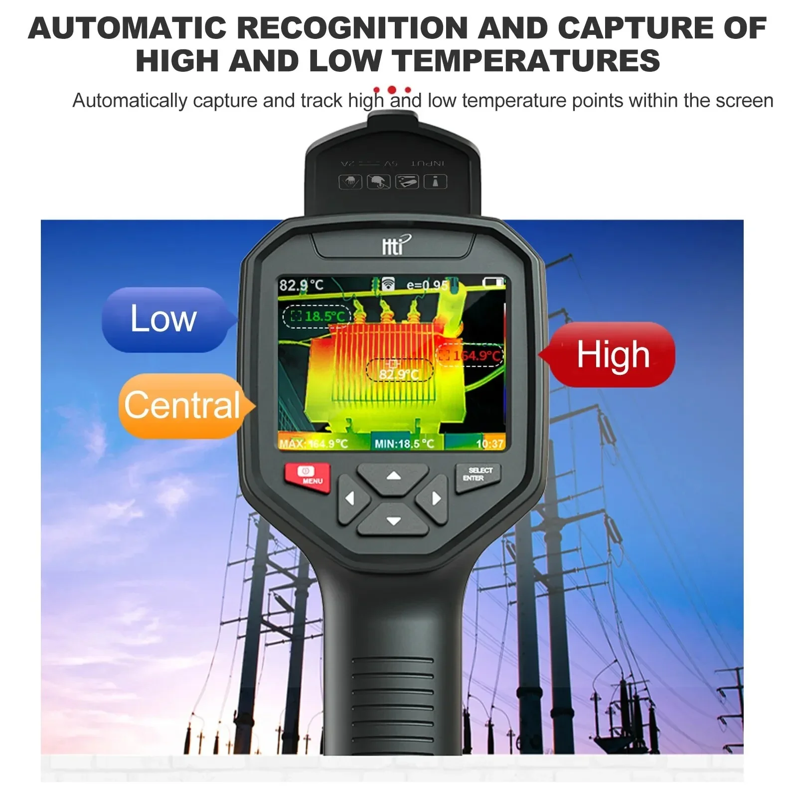 WiFi High Resolution Accuracy 256*192 Handheld Android cars smart IR Infrared Thermal Scanners Imaging Camera Imager