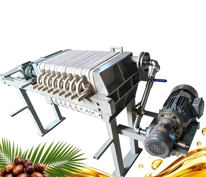 Factory Price 500kg/h Plate and Frame Oil Filter for Palm Oil Sunflower Oil Peanut Oils Purifier  HJ-LYJ500